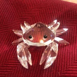 Swarovski crystal crab